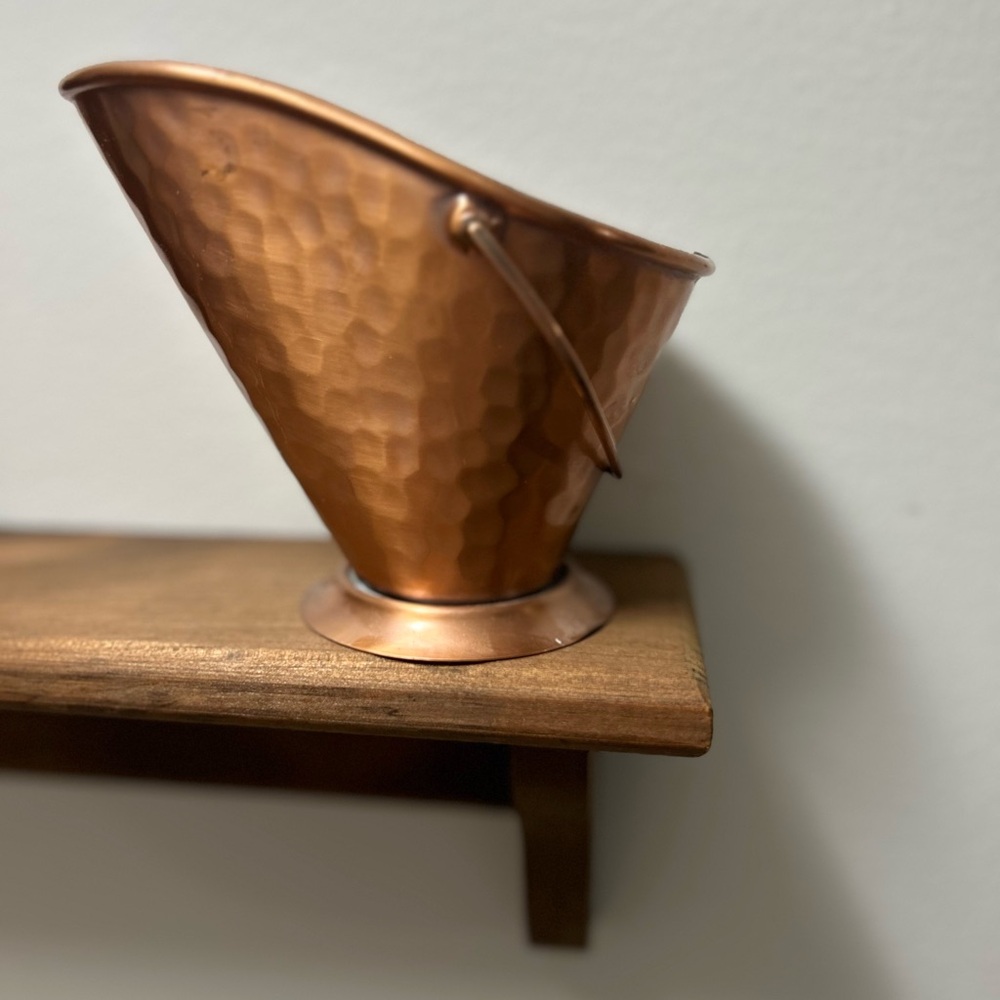 Gregorian Copper Hammered Bucket